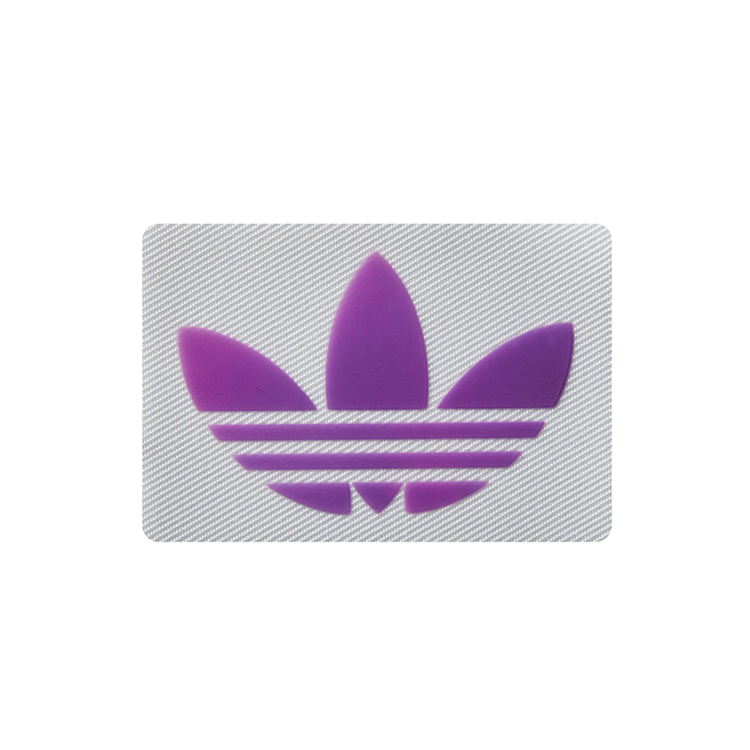 purple adidas silicone logo